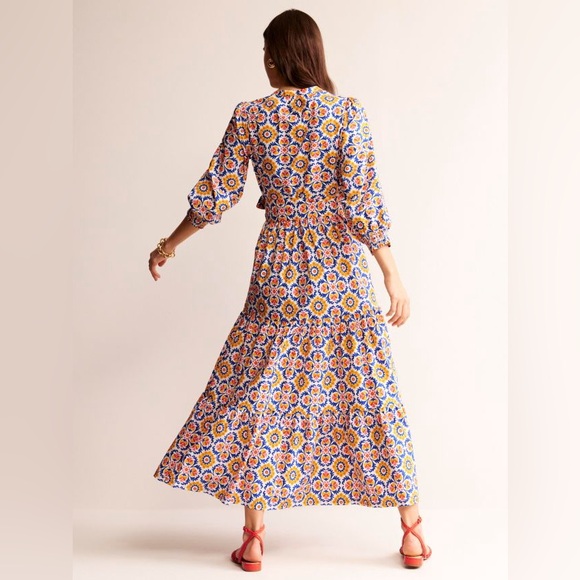 Boden Floral Midi Dress - Multicolor - Picture 4 of 8